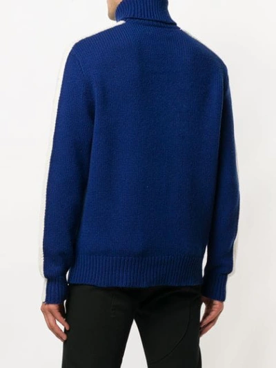 Shop Polo Ralph Lauren Logo Patch Sweater In Blue