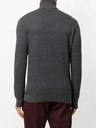 Zanone Roll Neck Sweatshirt In Grey