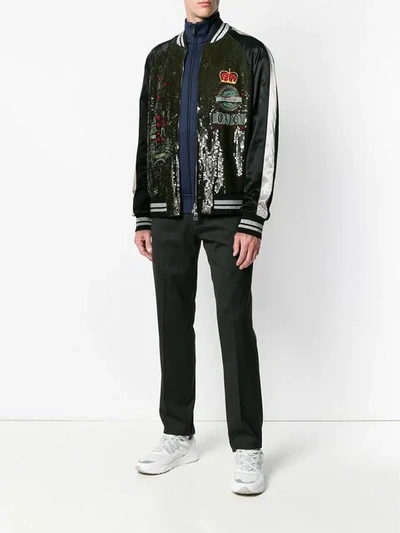 Shop Valentino Sequin London Jacket In P45-poudre