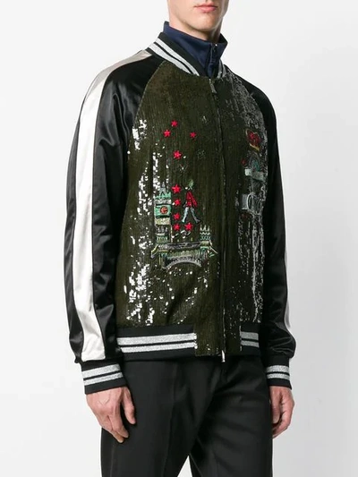 Shop Valentino Sequin London Jacket In P45-poudre