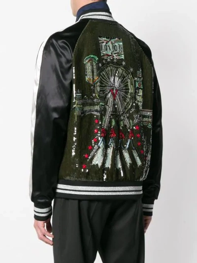 Shop Valentino Sequin London Jacket In P45-poudre