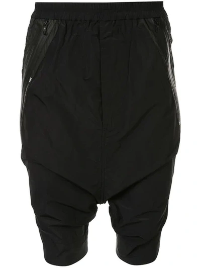 Shop Niløs Drop-crotch Shorts In Black