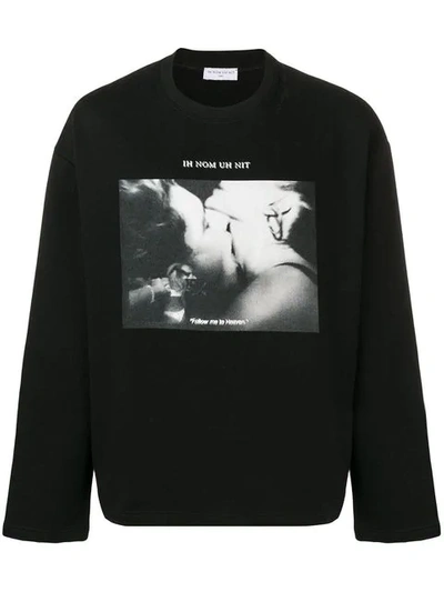 Shop Ih Nom Uh Nit Photo Print Sweatshirt In Black