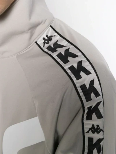 Shop Kappa Sweatshirt Mit Reissverschluss In Grey
