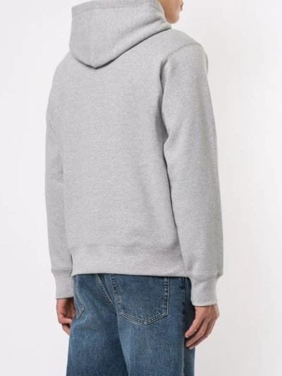 Shop Supreme Tag Logo Hoodie In Grey