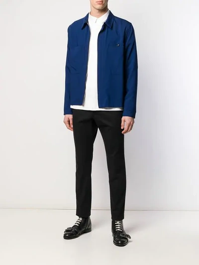 HAIDER ACKERMANN LONG-SLEEVE FITTED SHIRT - 白色