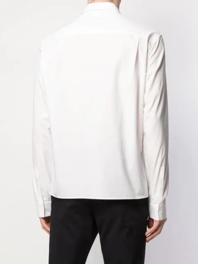 HAIDER ACKERMANN LONG-SLEEVE FITTED SHIRT - 白色