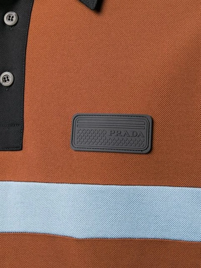 PRADA CLASSIC LABEL POLO - 蓝色