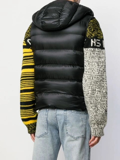 Shop Moncler Legere Logo Patch Quilted Gilet In Black