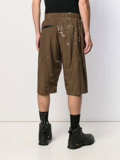 Shop Oakley By Samuel Ross Knee-high Cargo Shorts In Brown