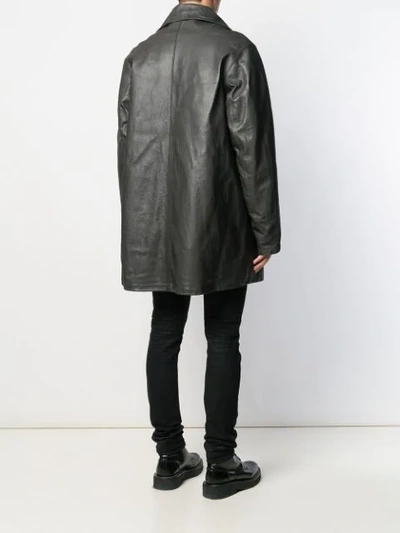 Shop Isaac Sellam Experience Oversized Detourne Jacket In Silver