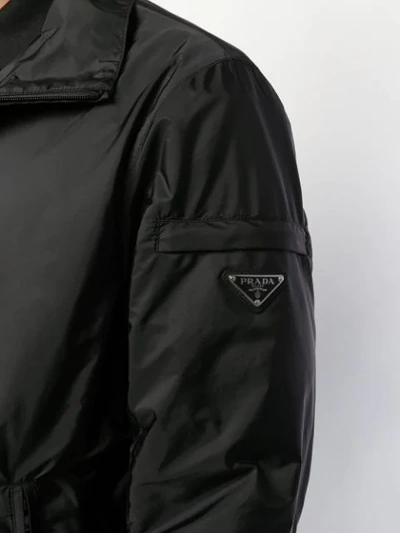 Shop Prada Shell Zipped Jacket In F0002  Nero