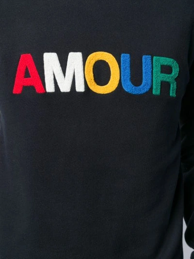 Shop Sandro Amour Sweatshirt In Blue