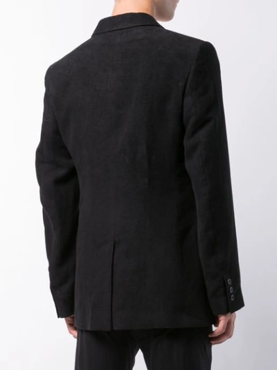 Shop Ann Demeulemeester Fitted Blazer In Black