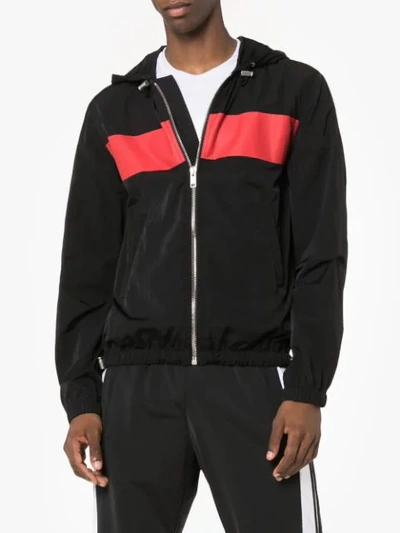 Shop Givenchy Jacke Mit Logo-print In Black