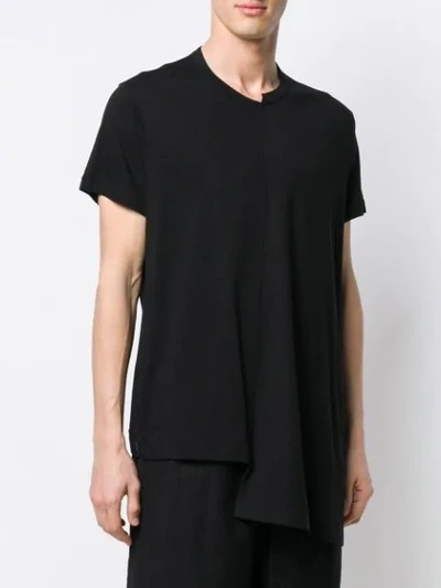 Shop Yohji Yamamoto Asymmetric T In Black