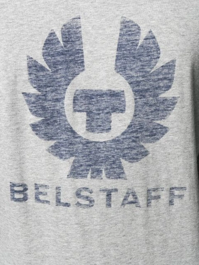 BELSTAFF LOGO PRINT T-SHIRT - 灰色