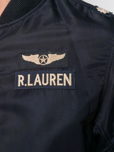 Shop Polo Ralph Lauren Pilot Bomber Jacket In Blue
