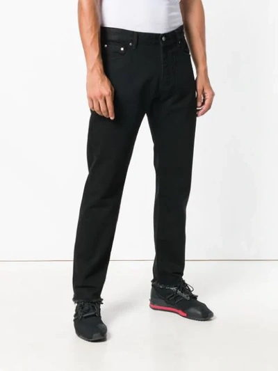 Shop Represent Straight Leg Jeans In Black