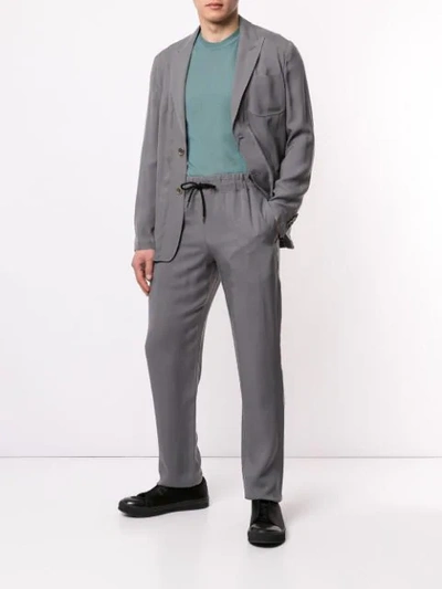 Shop Giorgio Armani Klassische Jogginghose In Grey