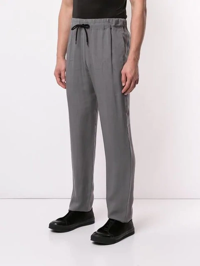 GIORGIO ARMANI 基本款运动裤 - 灰色