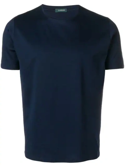 ZANONE BASIC T-SHIRT - 蓝色