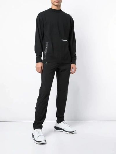 Shop Palm Angels Logo Track Trousers In Black