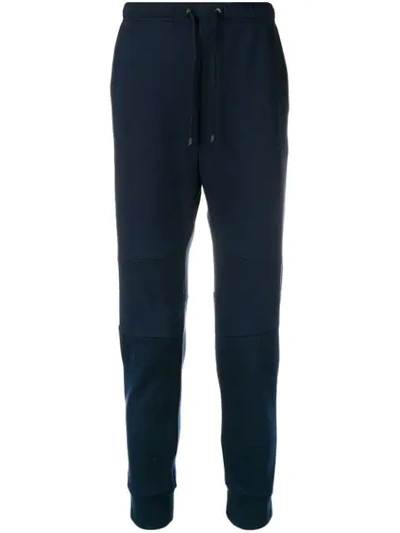 Shop Fendi Drawstring-waist Sweatpants - Blue