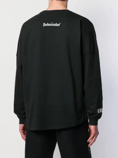 Shop Intoxicated Devil Angel Sweatshirt In Black