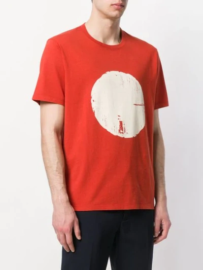 Shop Folk Circle-print Crew Neck T-shirt In Red