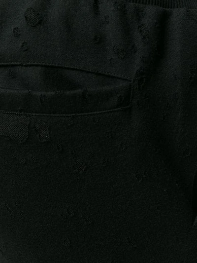 Shop Philipp Plein Side Logo Distressed Track Pants In Black
