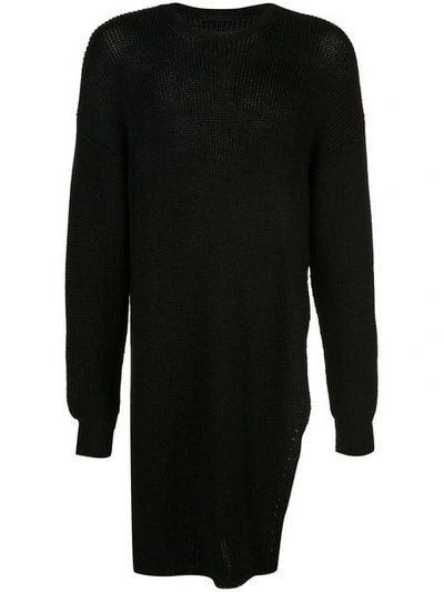 Shop The Viridi-anne Oversized Knit Sweater In Black