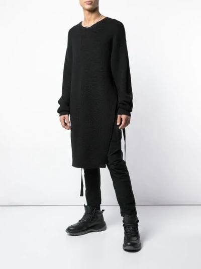 Shop The Viridi-anne Oversized Knit Sweater In Black