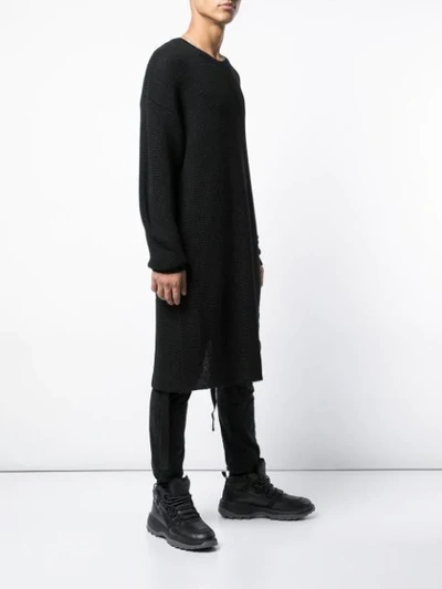 Shop The Viridi-anne Oversized Knit Sweater In Black