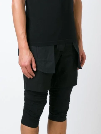 Pre-owned Helmut Lang Inside-out Shorts In Black