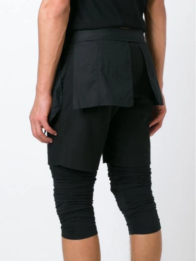 Pre-owned Helmut Lang Inside-out Shorts In Black