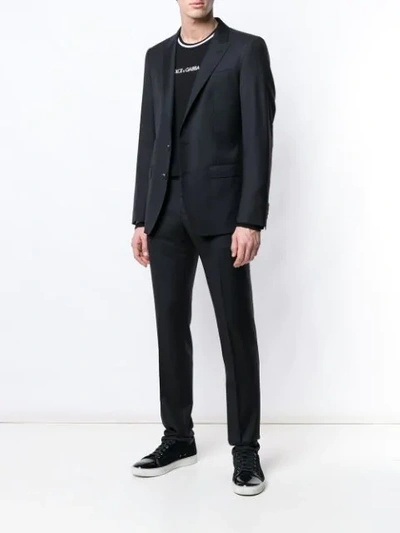 Shop Dolce & Gabbana Slim Fit Two Piece Suit In Black