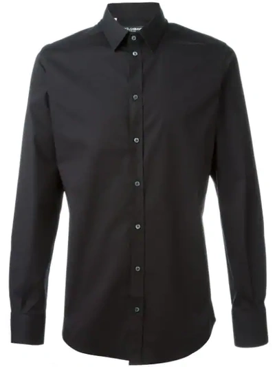 Shop Dolce & Gabbana Classic Casual Shirt In Black