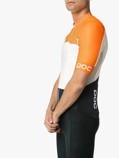 Shop Poc Avip Ceramic High-neck T-shirt In Orange