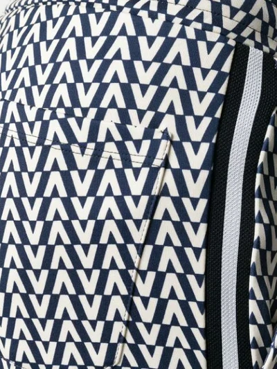 Shop Valentino V Print Track Pants In Blue