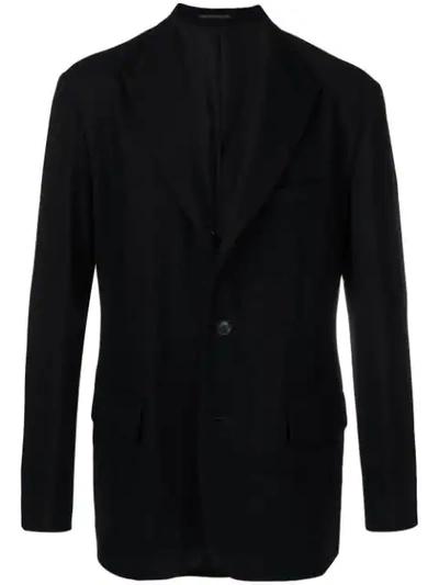 Shop Yohji Yamamoto Single Breasted Jacket In 1 Black