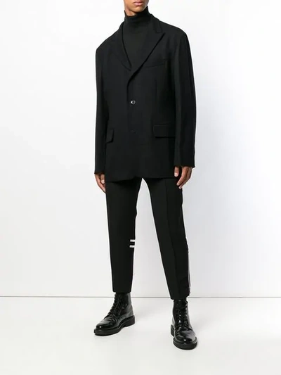 Shop Yohji Yamamoto Single Breasted Jacket In 1 Black
