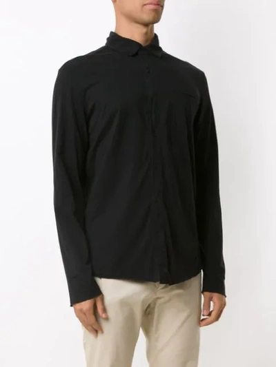 Shop Osklen Plain T-shirt In Black