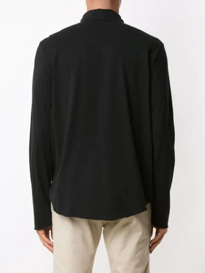 Shop Osklen Plain T-shirt In Black