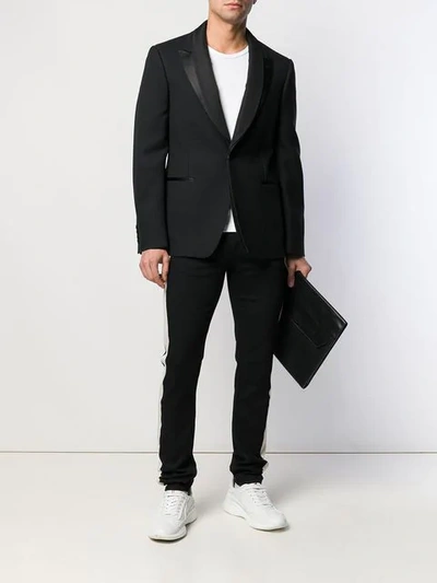 Shop Alexander Mcqueen Tailored Blazer In Black