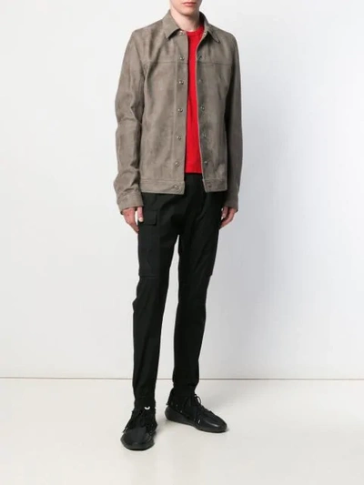 Shop Rick Owens Shirt Jacket In 34 Dust