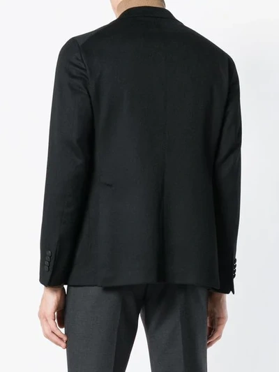 Shop Tagliatore Single Breasted Blazer In Black