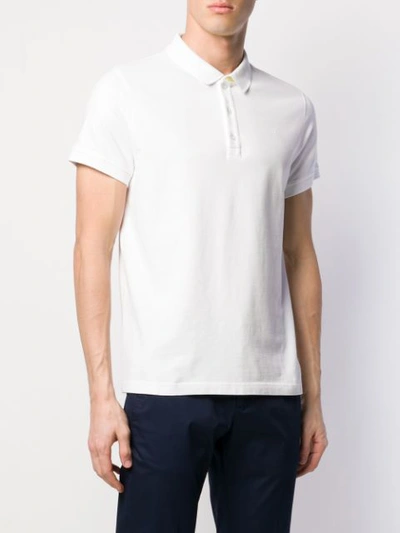 Shop Dondup Basic Polo Shirt In White