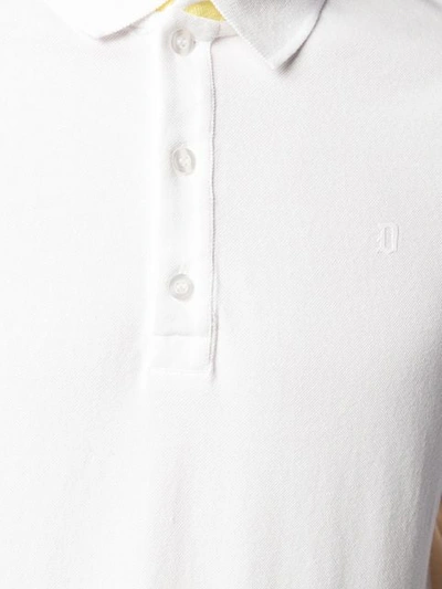Shop Dondup Basic Polo Shirt In White