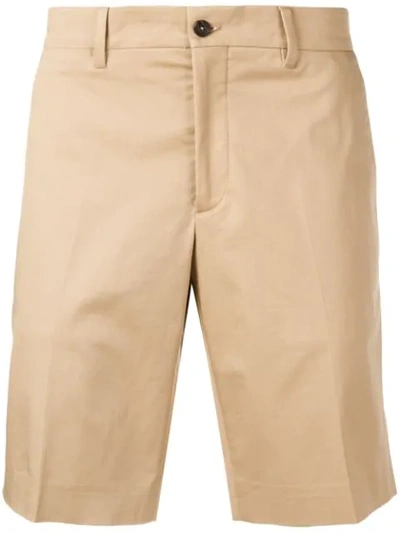 Shop Prada Classic Chino Shorts In Neutrals